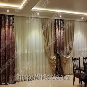 Классические шторы для зала