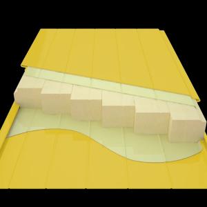 Стеновые сэндвич панели RAL1015 - бежевые , RAL9003  - белые,   толщина 100мм