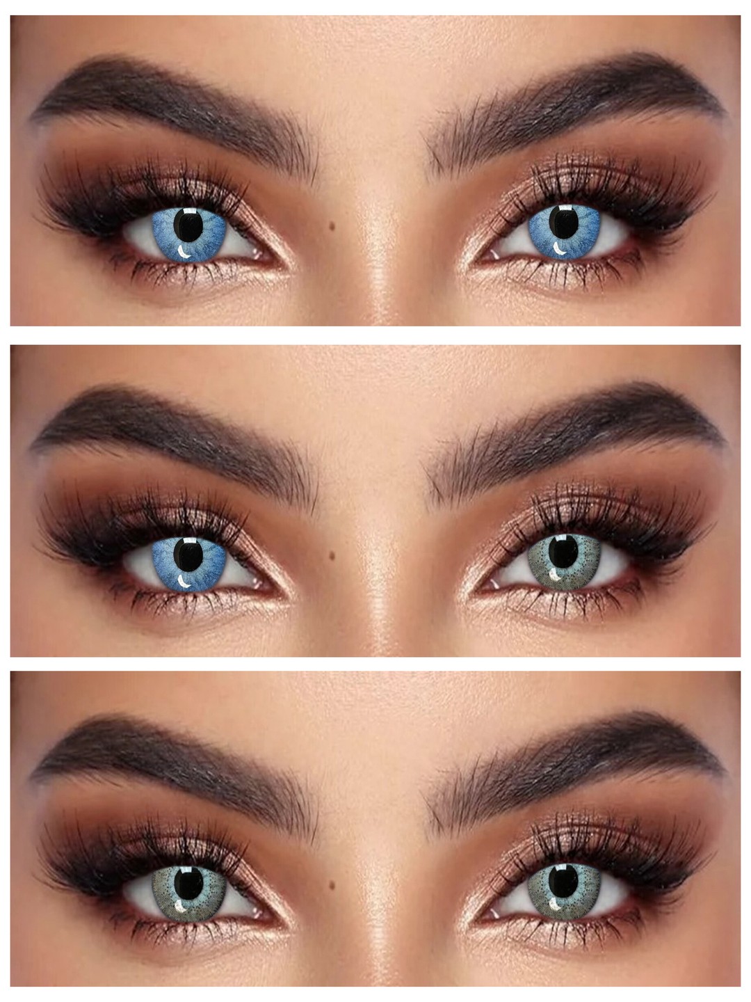 S2-502 BROWN 0.00 Rangli QO‘NG‘IR linzalari, go‘zallik uchun. 1 dona linza