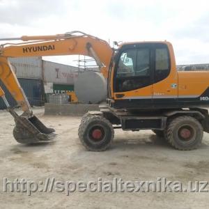 Cдаем в аренду колесный экскаватор марки Hyundai