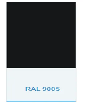 Polyester kukunli bo'yoq DA70000020 INFRALIT PE 8315-00 RAL 9005, NCS S 9000-N (qora porloq)