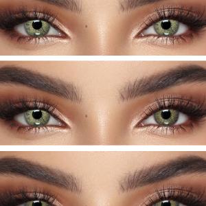 S3-661 SUGAR GRAY 0.00 Цветные СЕРЫЕ контактные линзы, для красоты. 1 Линза