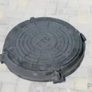 "T" tipidagi kanalizatsiya bilan og'ir quyma temir lyuk qopqog'i