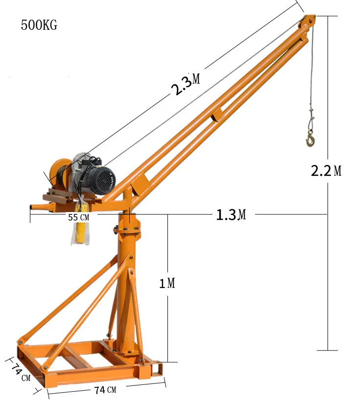 Mini kran LDF-1500 kg
