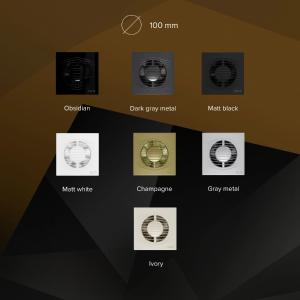 Вентилятор накладной Slim D100 обратный клапан Diciti