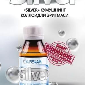 Kumush nanozarrachalarning kolloid eritmasi "KUMUSH"