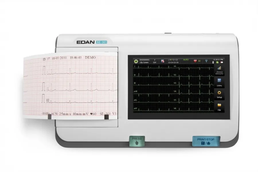 1/3 kanalli portativ elektrokardiograf HeartScreen 60-IKO (EKG apparati)
