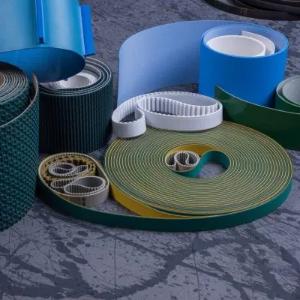 Elastomer qoplamali tekis haydovchi kamarlar