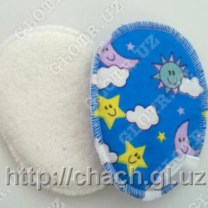 Мочалка детская овальная без люффы