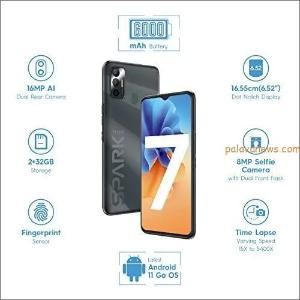 Смартфон Tecno Spark 7 2/32GB