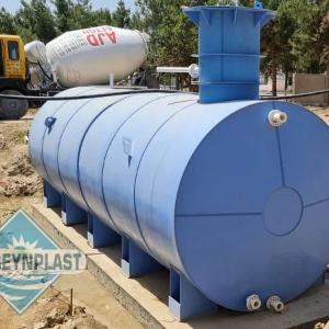 50m3, tonna gorizontal polipropilen eko-sig'im, 50000 litr bak