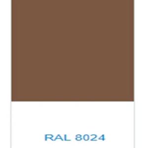 Polyester kukunli bo'yoq QZ94010K20 INFRALIT PE 8350-15 RAL 8024 (jigarrang porloq)