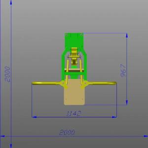 Ochiq mashq mashinasi "Butterfly" kod 3013