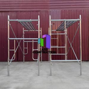 Фасадные строительные леса, оцинкованные с настилом в комплекте, Китай