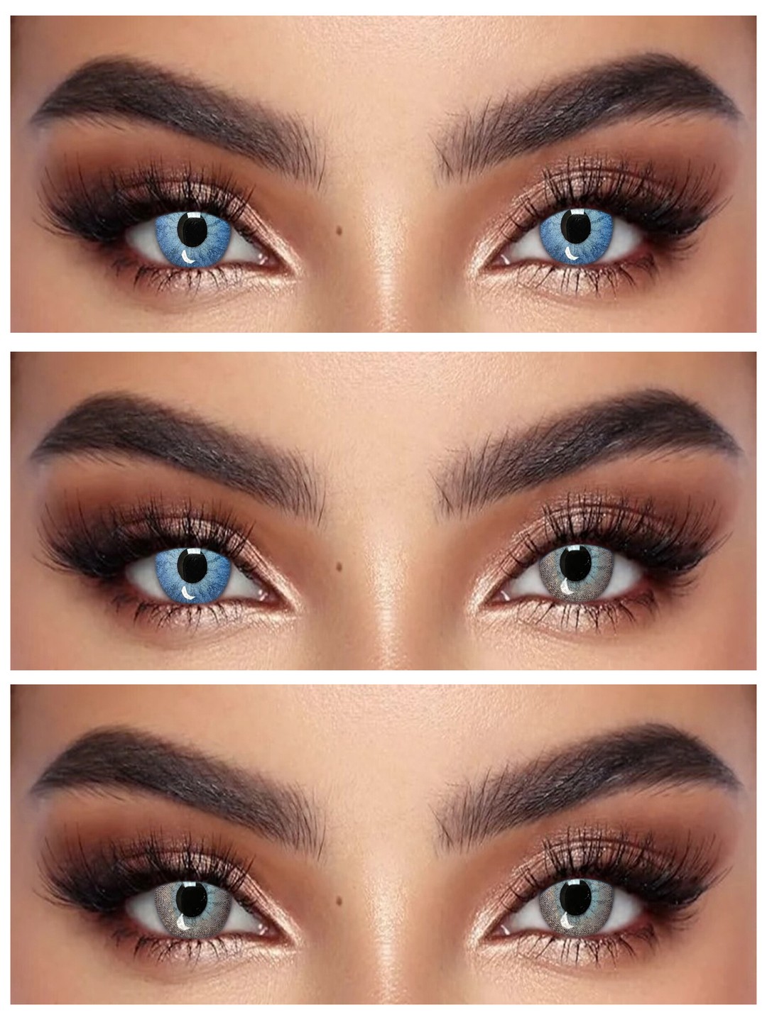 MIRAGE 0.00  Цветные КАРИЕ контактные линзы, для красоты. 1 Линза