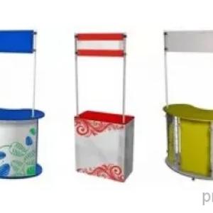 Reklama stendlari, vitrinalar, javonlar, vitrinalar, savdo uskunalari