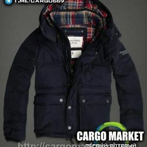 Мужская зимняя куртка пуховик Abercrombie&Fitch New York