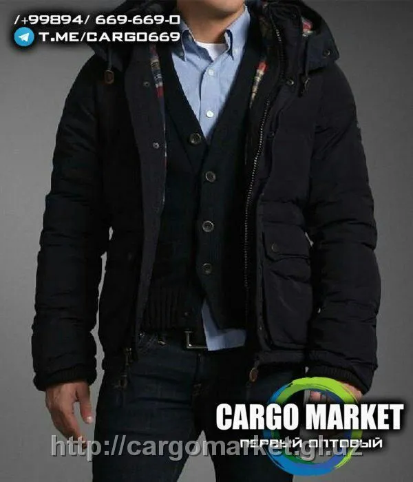 Мужская зимняя куртка пуховик Abercrombie&Fitch New York