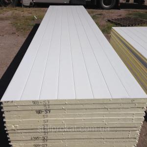 Кровельные сэндвич панели RAL 3005 -бордовые, RAL 5005 – синие,  толщина 70мм