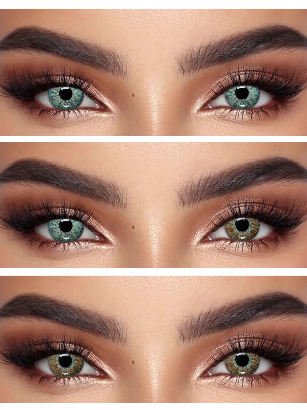 S3-662 BROWN 0.00 Rangli QO‘NG‘IR linzalari, go‘zallik uchun. 1 dona linza