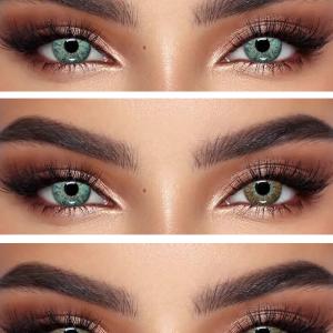 S3-662 BROWN 0.00 Цветные КАРИЕ контактные линзы, для красоты. 1 Линза