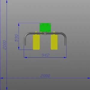 Ochiq mashq mashinasi "Stepper lever" Kod 3009