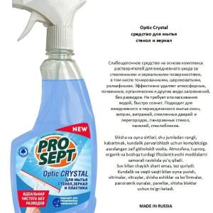 Optik kristalli shisha va oyna tozalagich