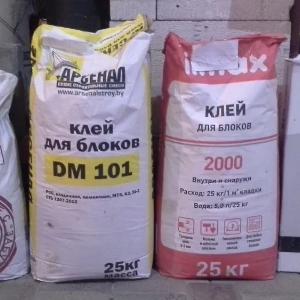 Клей для кладки пеноблоков