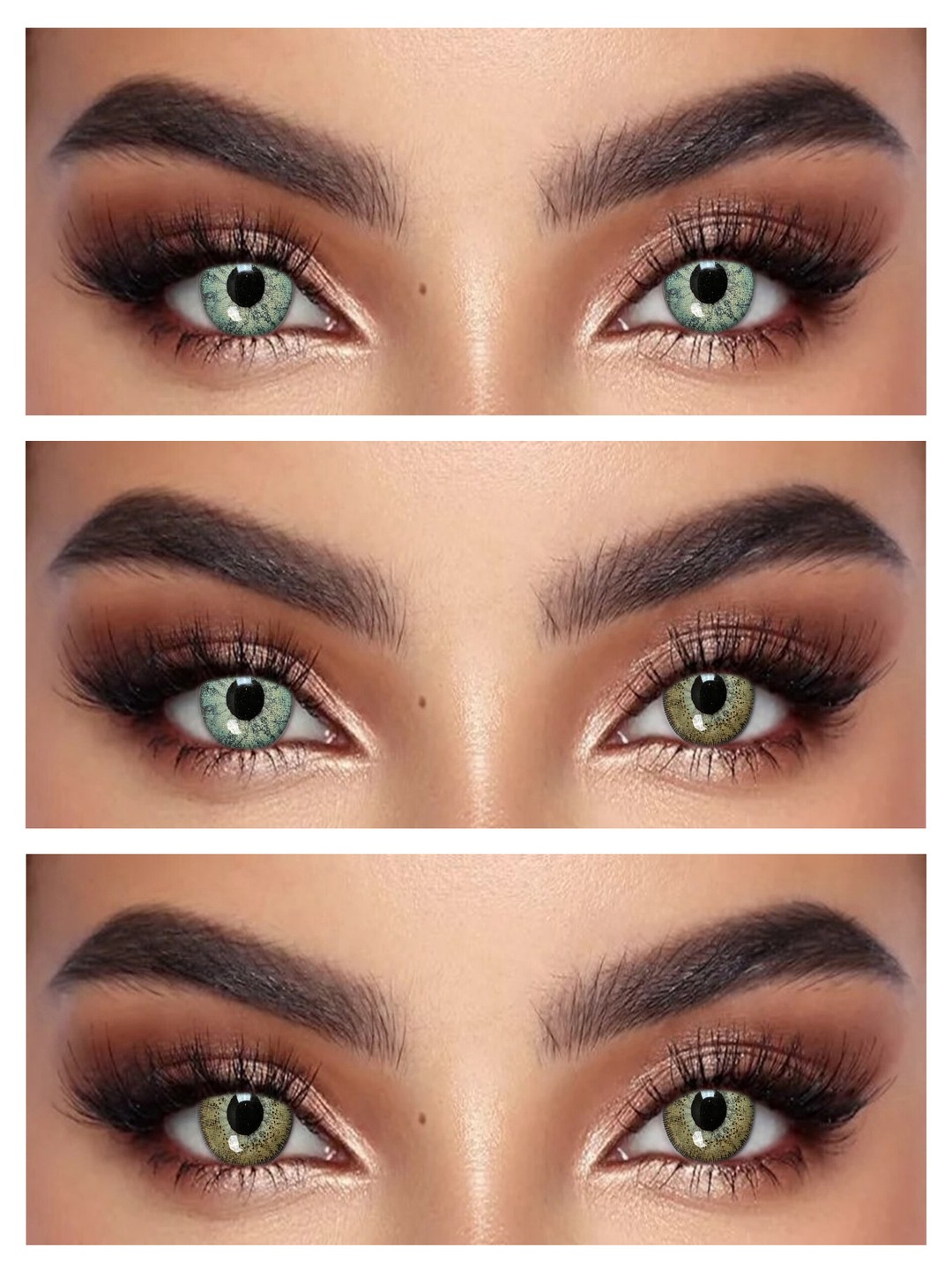 S2-502 BROWN 0.00 Rangli QO‘NG‘IR linzalari, go‘zallik uchun. 1 dona linza