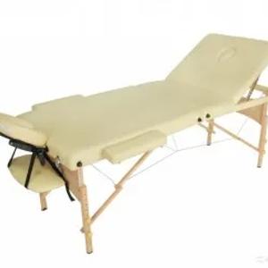 Wenderman WOOD 02 Стол массажный складной 3х-секционный, с рамой из бука, кремовый