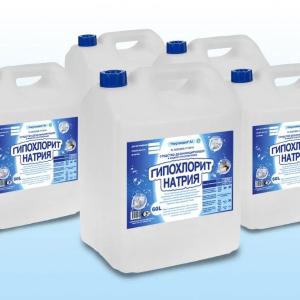 Жидкое средство из раствора гипохлорита натрия