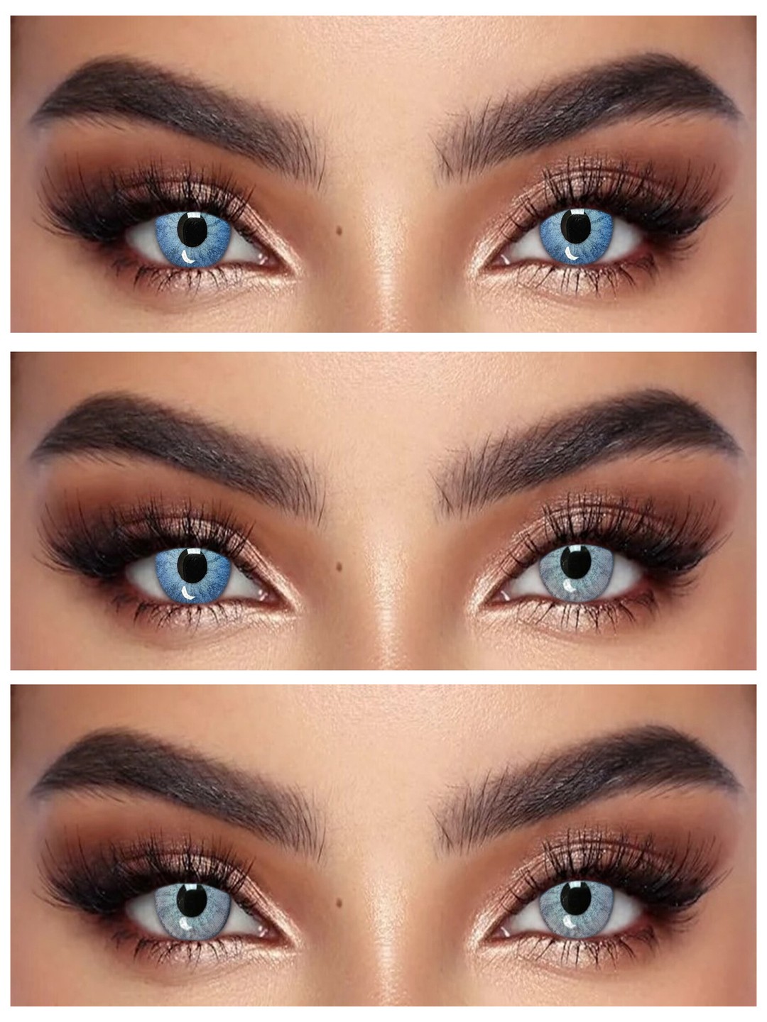 S2-429 L.BROWN 0.00 Rangli QO‘NG‘IR linzalari, go‘zallik uchun. 1 dona linza