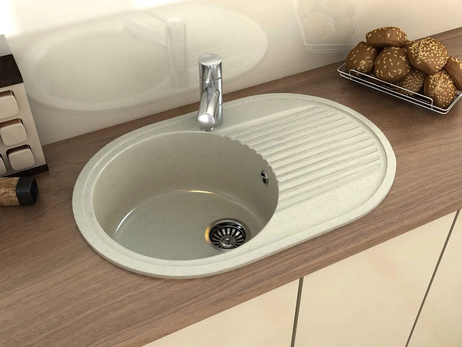 Oshxona uchun lavabo AlfaGrant modeli ELGRANT (AG-004).
