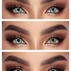 NA-08 HONEY GREEN  0.00  Цветные ЖЁЛТЫЕ контактные линзы, для красоты. 1 Линза