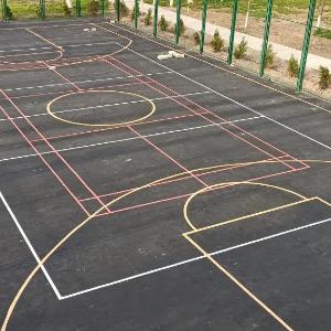Резиновое покрытие для баскетбольной площадки