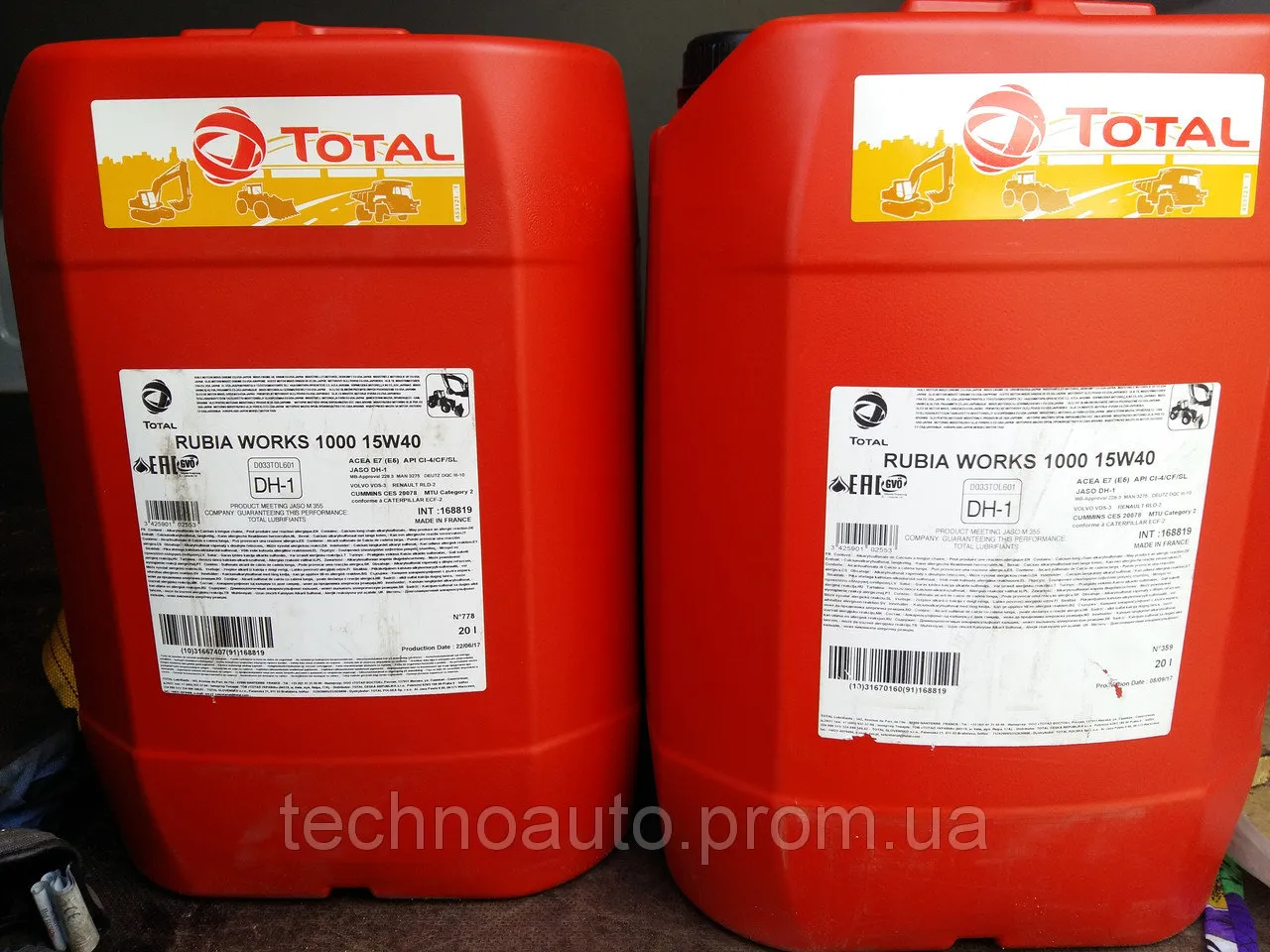 Dizel dvigatel moyi TOTAL Rubia XT 15w40
