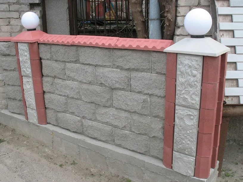 Dekorativ shlakli blok
