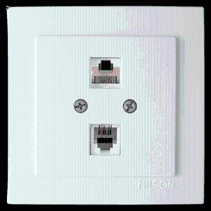  Розетка Комбин. Компьютерная CAT 5 – Телефонная CAT3