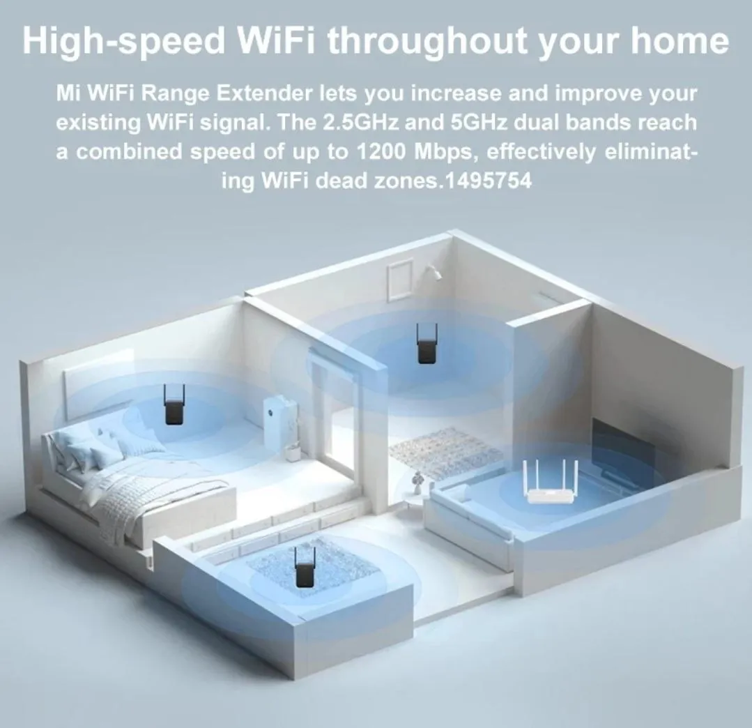 Mi repiter AC 1200 - WIFI to'lqinini kuchaytiruvchi