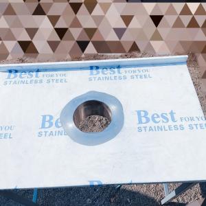 Стол из нержавейки для сбора отходов 114×50×85 (h)