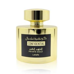 Парфюмерная вода Confidential Private Gold Lattafa Perfumes, для мужчин и женщин, 100 мл