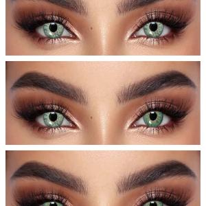 S3-430 DARK GREEN  0.00  Цветные ЗЕЛЕНЫЕ контактные линзы, для красоты. 1 Линза