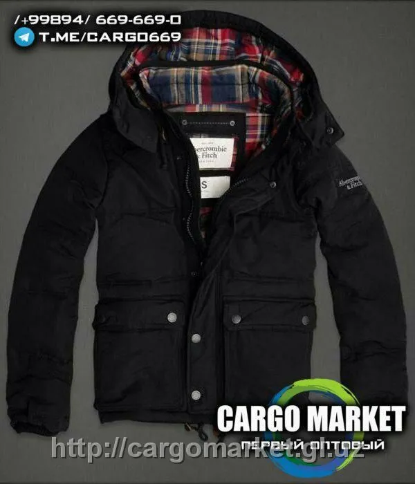 Мужская зимняя куртка пуховик Abercrombie&Fitch New York