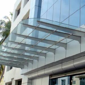 Стеклянные козырьки