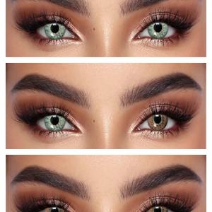 PEAR BROWN 0.00 Цветные КАРИЕ контактные линзы, для красоты. 1 Линза