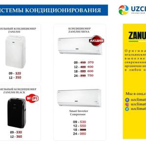 Кондиционер Zanussi Siena