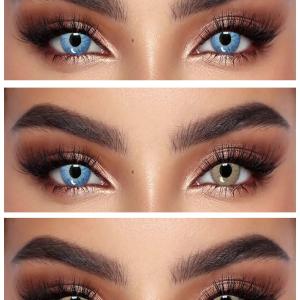 MOON WALK BROWN MW BROWN 0.00 2PS  Цветные КАРИЕ контактные линзы, для красоты. 2 Линзы. 