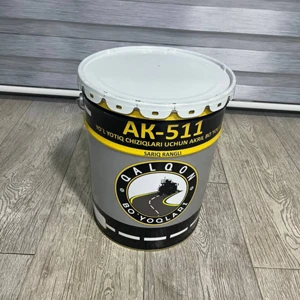 Эмаль АК-511 для дорожной разметки различных цветов, «Қалқон бўёқлари».