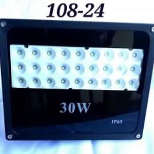 108-24. Прожектор 30W. IP65. Мелкий диод.