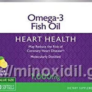 Рыбий жир Омега-3, со вкусом лимона, 1000 мг